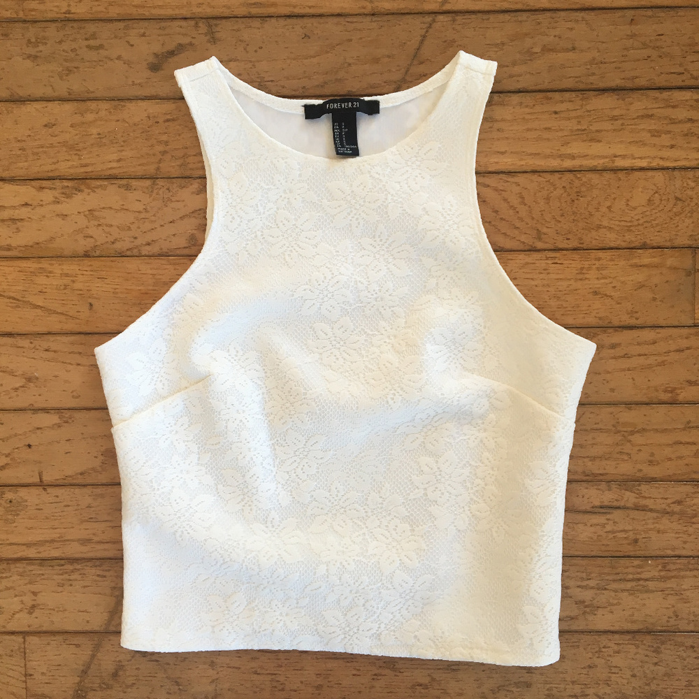 White Crop Top
